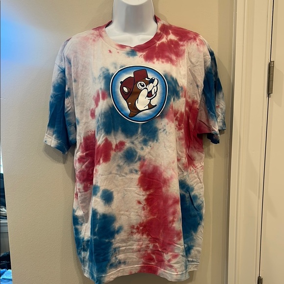 Red and Blue Tie-Dye 4th of July  Graphic T-Shirt- XL - Picture 1 of 6